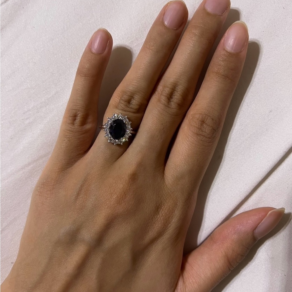 Lab Grown Sapphire Ring